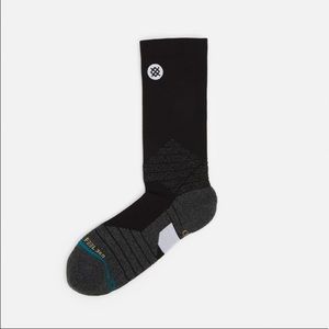 NWT Stance Feel 360 Performance Icon Sport Crew Socks, Medium Cushion, Black